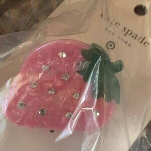 Kate Spade for Target Pink and Green Strawberry Hair Claw Clip